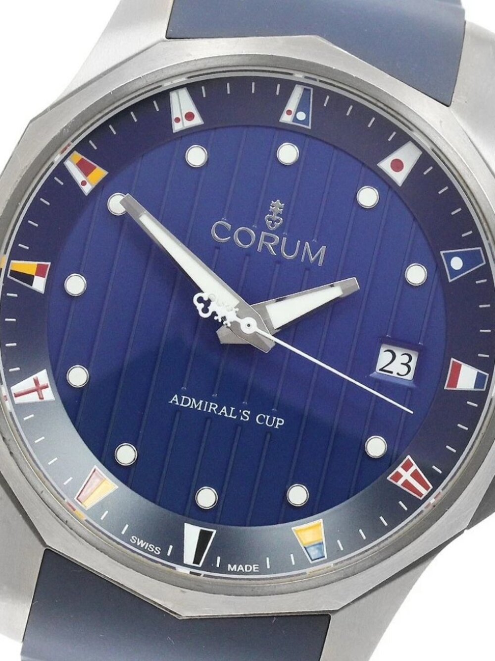 CORUM Admirals cup 01.0146 Date blue Dial Automatic Men's Watch_963370